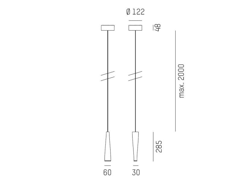 FIUME PD HÄNGELEUCHTE