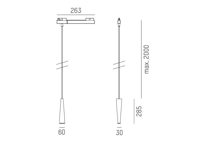 FIUME VOLARE HÄNGELEUCHTE MIT 2-PH