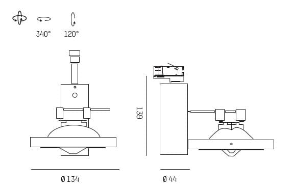 BASSO TRACK SCHIENENSTRAHLER MIT 3-PH