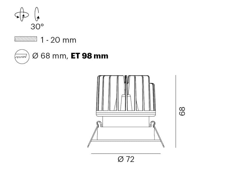ROWO R EINBAUSTRAHLER
