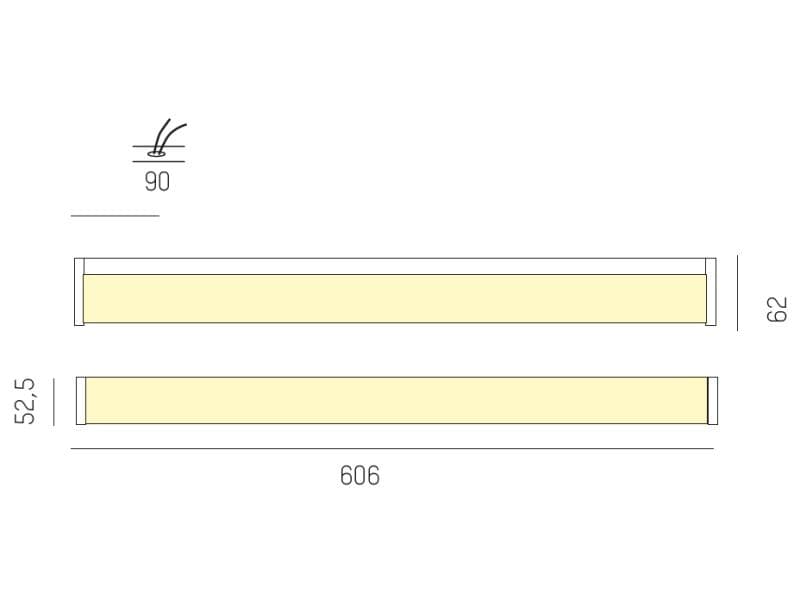 MICA IP44 SD WAND-DECKEN AUFBAULEUCHTE