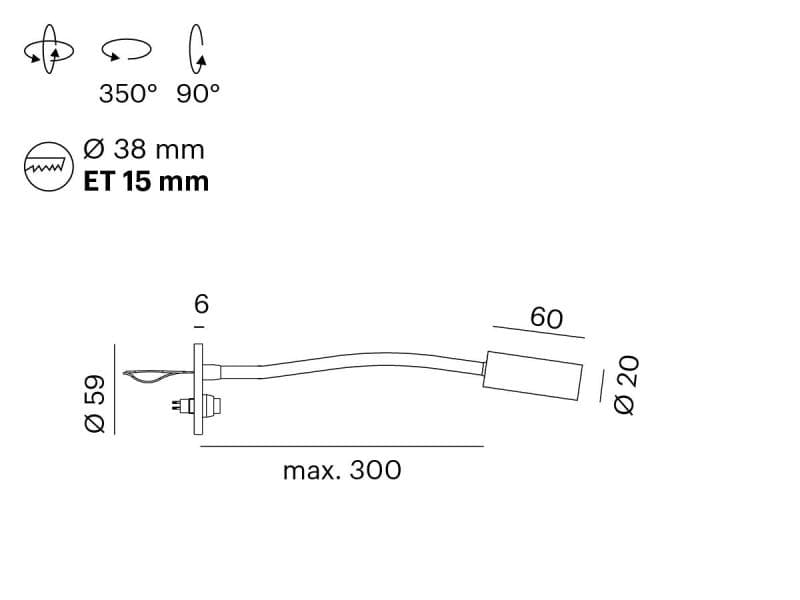 ZHOOM WR WANDEINBAULEUCHTE