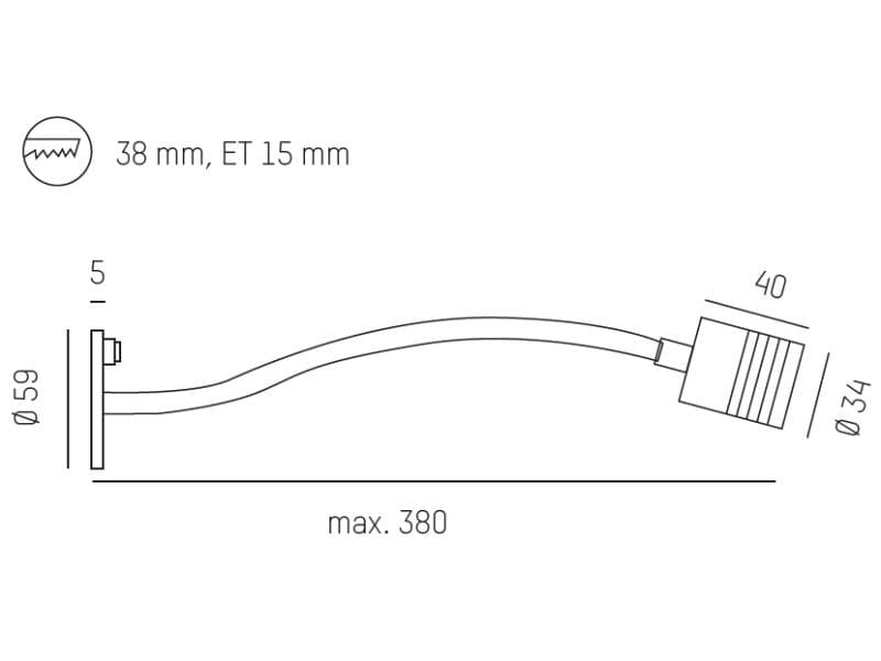 MOTUS LONG WR WANDEINBAULEUCHTE