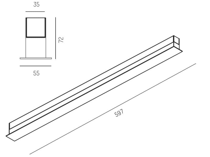 RIDE BLIND SI WAND-DECKEN AUFBAULEUCHTE