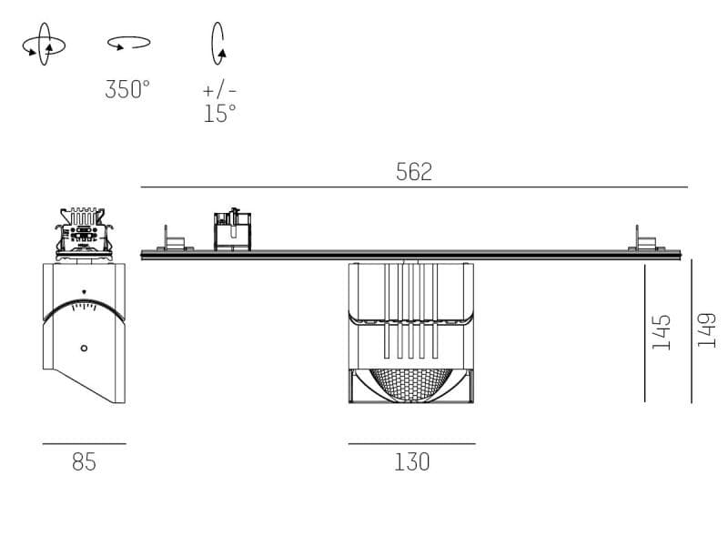 TRAIL ARTIS 1 TRAGSCHIENENLICHTEINSATZ