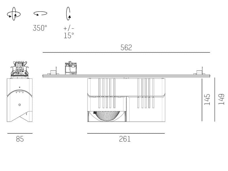 TRAIL ARTIS 2 TRAGSCHIENENLICHTEINSATZ