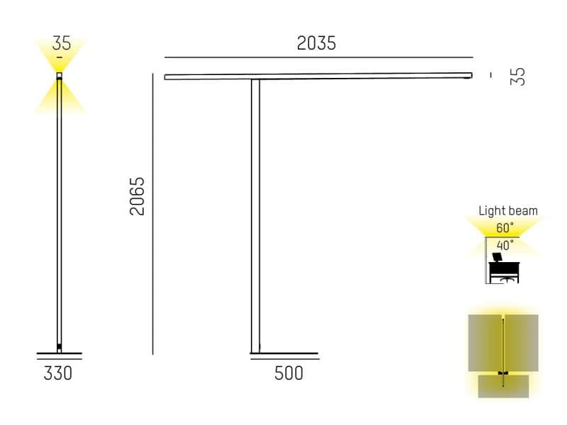 LENS TRIPLE F STEHLEUCHTE