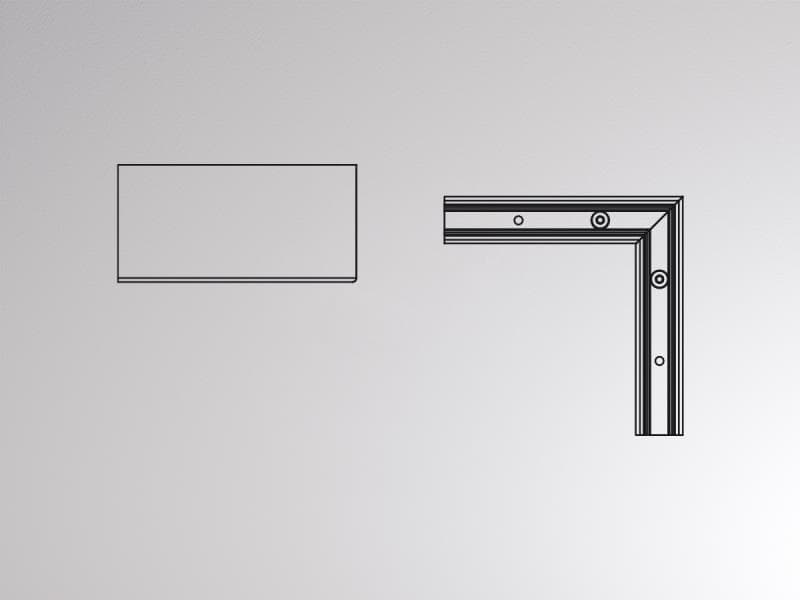 VOLARE TRIMLESS R ECKVERBINDER