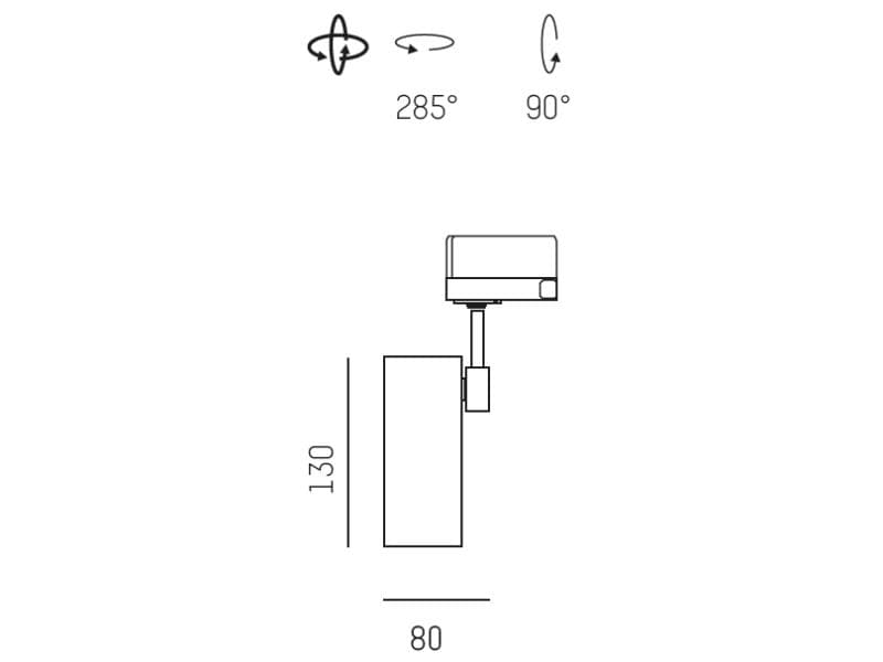 SHOOTER 1 TRACK SCHIENENSTRAHLER MIT
