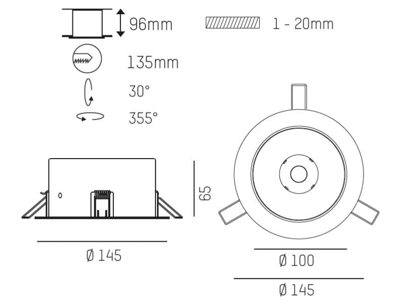 VIBO R EINBAUSTRAHLER