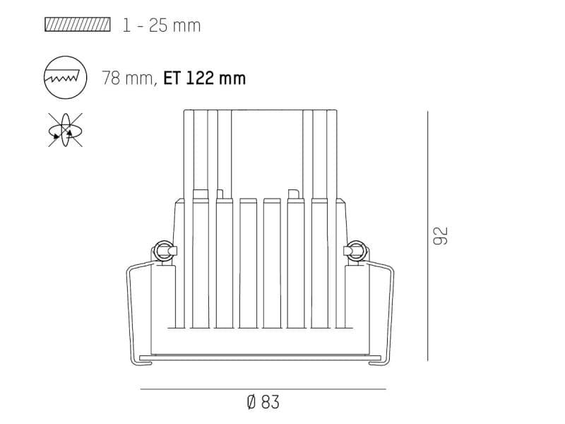 DARK NIGHT SMALL R EINBAUSTRAHLER