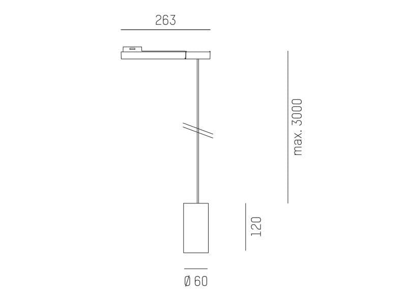 DARK NIGHT XS VOLARE HÄNGELEUCHTE MIT