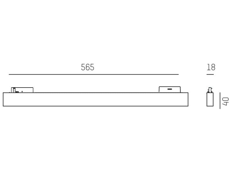 V-LINE VOLARE SCHIENENSTRAHLER MIT 2-PH