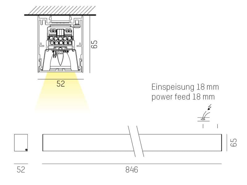 LOG 50 SPOT SD DECKENAUFBAULEUCHTE