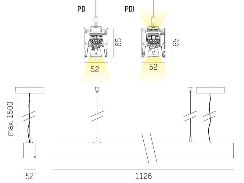 LOG 50 SPOT PD HÄNGELEUCHTE