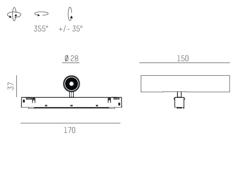 VALO SYSTEM SINGLE SPOT SYSTEMSTRAHLER