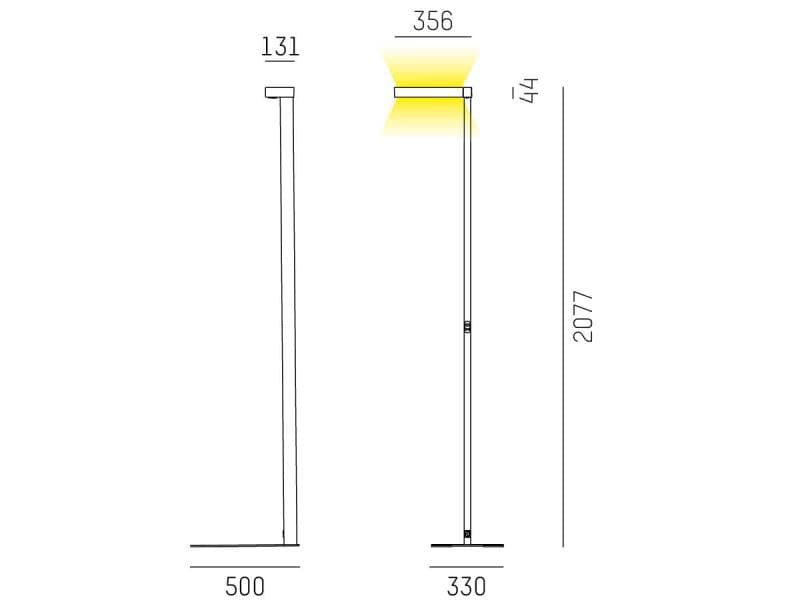 CONCEPT LEFT F STEHLEUCHTE