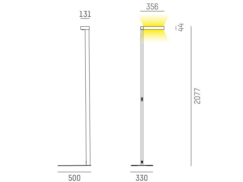 CONCEPT RIGHT F STEHLEUCHTE