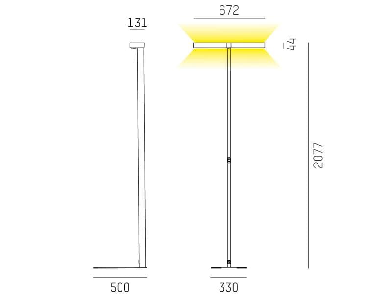 CONCEPT DOUBLE F STEHLEUCHTE