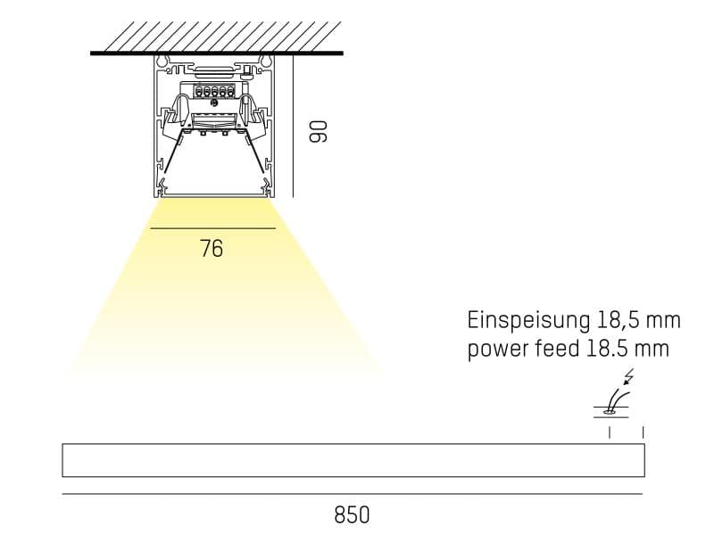 LOG OUT 21 SD WAND-DECKEN AUFBAULEUCHTE