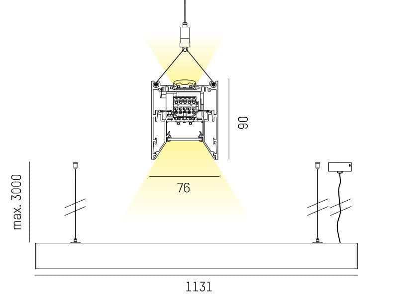 LOG OUT 21 BINA OFFICE PDI HÄNGELEUCHTE
