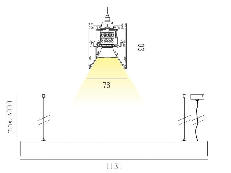 LOG OUT 21 BINA LENS PD HÄNGELEUCHTE