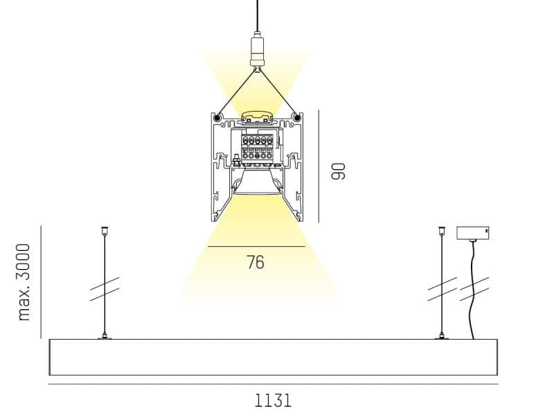LOG OUT 21 BINA LENS PDI HÄNGELEUCHTE