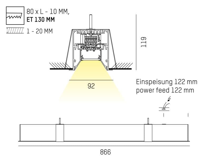 LOG IN 21 BINA R WAND-DECKEN