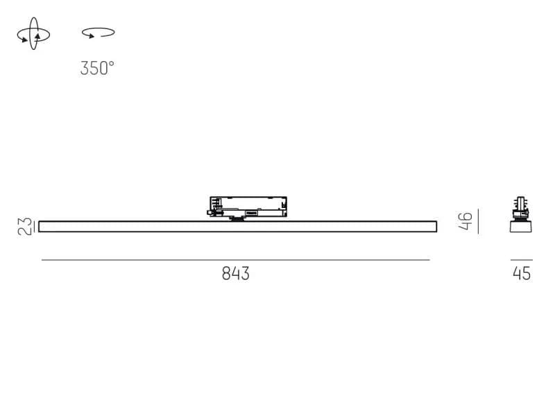 VARIDO TRACK SCHIENENSTRAHLER MIT 3-PH 2