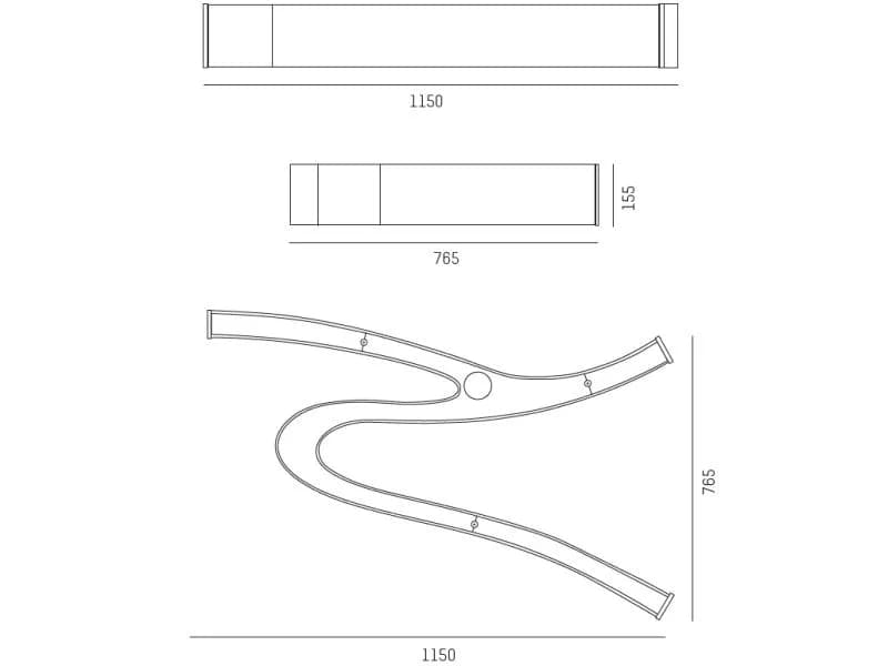LASH SD WAND-DECKEN AUFBAULEUCHTE 2