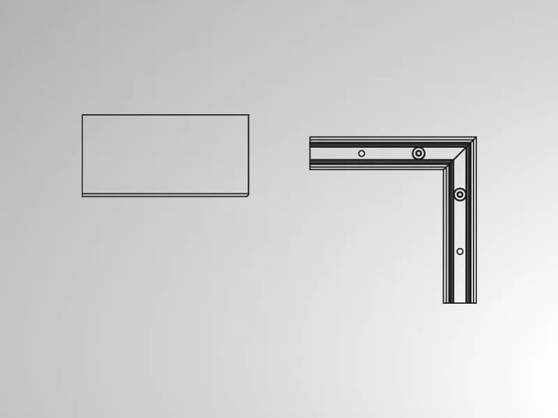 VOLARE TRIMLESS R ECKVERBINDER
