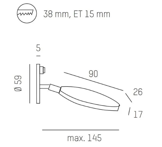 CONCINNA I WR WANDEINBAULEUCHTE 2
