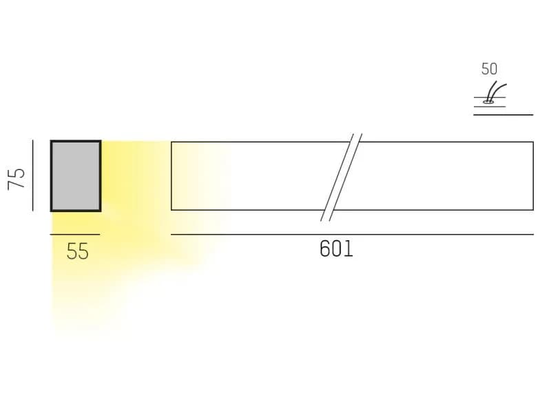 THE LINE SD WAND-DECKEN AUFBAULEUCHTE 2