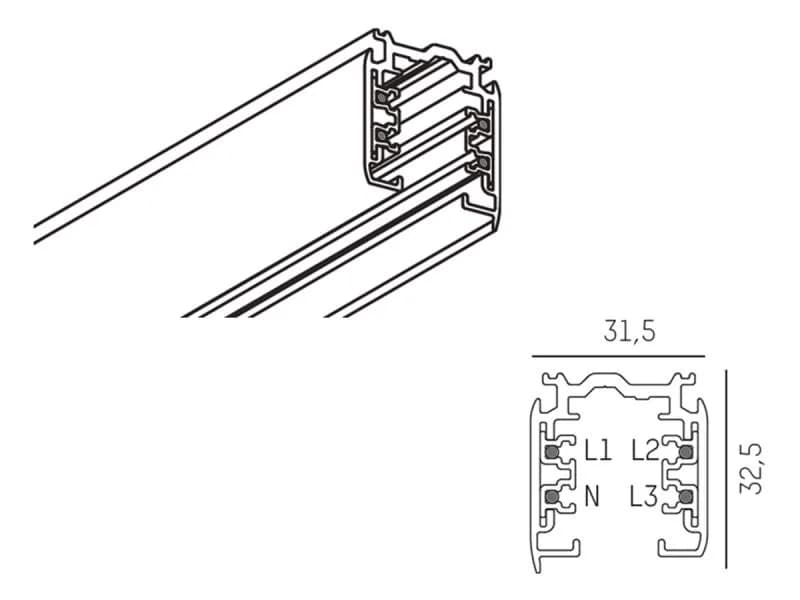 3 PHASE TRACK SD 3-PHASEN SCHIENE 2
