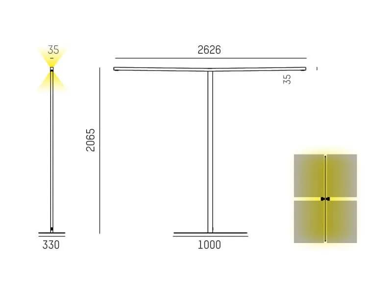 LENS SHORT QUAD F STEHLEUCHTE 2