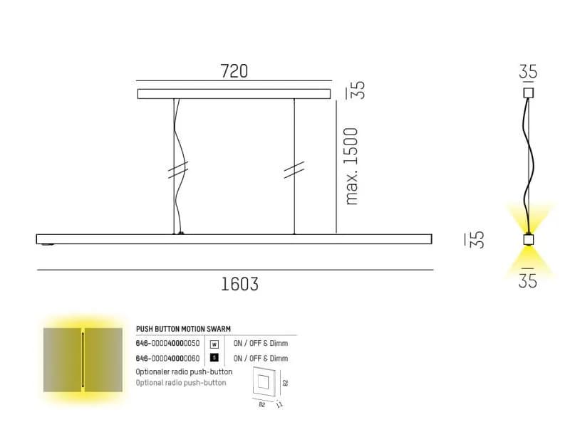 LENS DOUBLE PDI HÄNGELEUCHTE 2