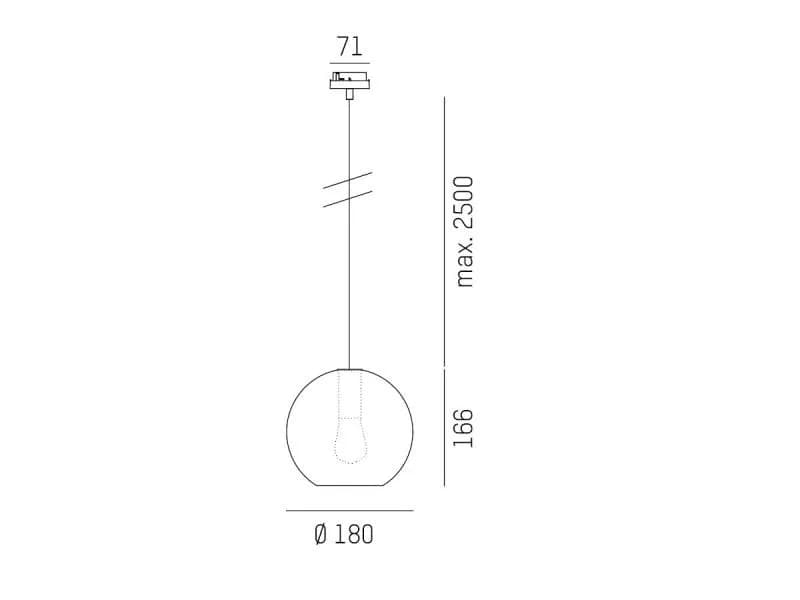 LOON MINI BALL VOLARE HÄNGELEUCHTE MIT 2